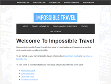 Tablet Screenshot of impossibletravel.com